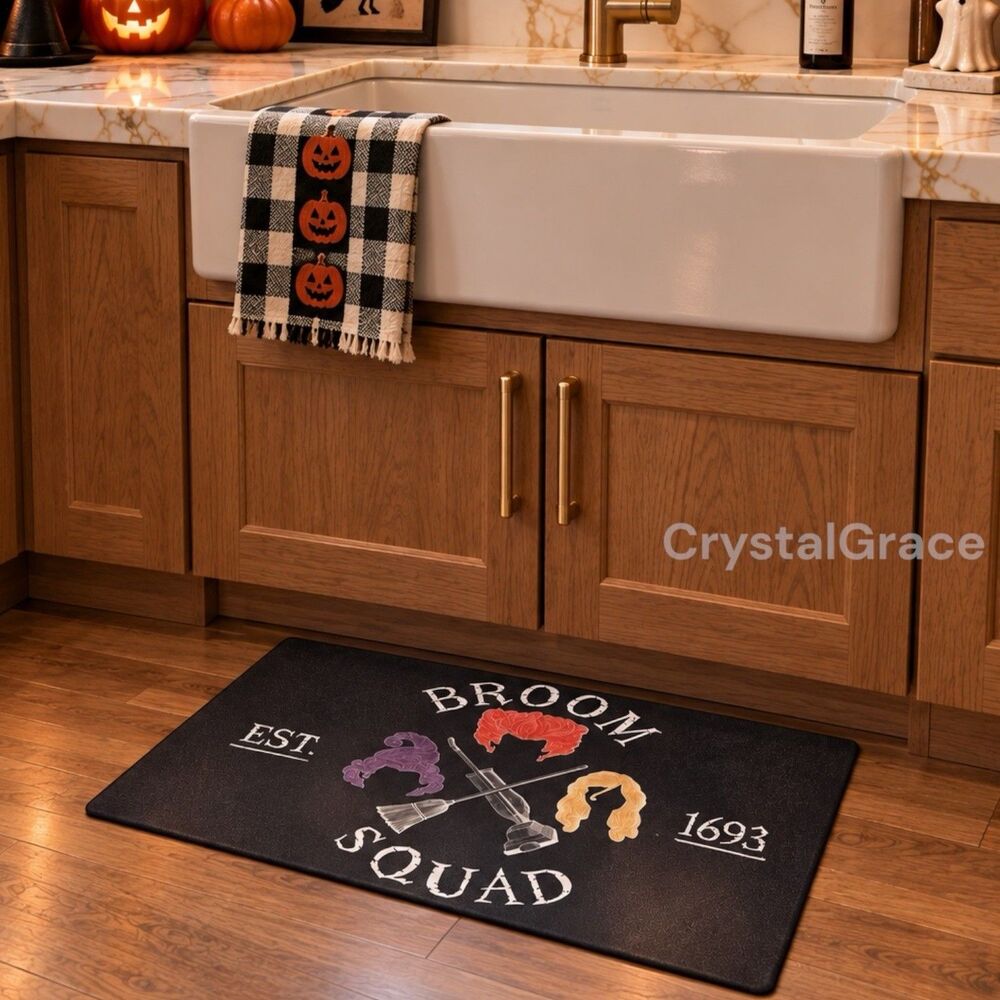 Disney Mat Anti Fatigue Kitchen 18x30 Black Hocus Pocus Sanderson Halloween